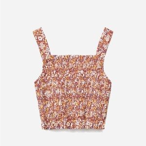 Everlane Smocked Cami Tank
